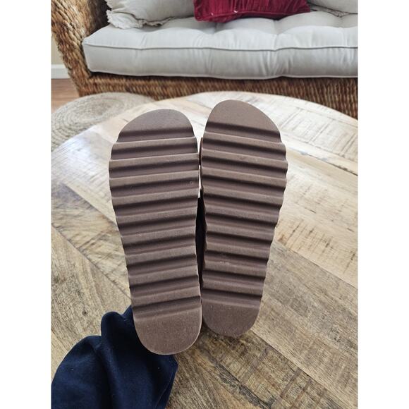 REEF Brown Cushion Vista Hi Platform Sandals Women's Size 8 - Picture 7 of 12